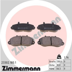 ZIMMERMANN 23302.180.1 Brake Pads Set Front for