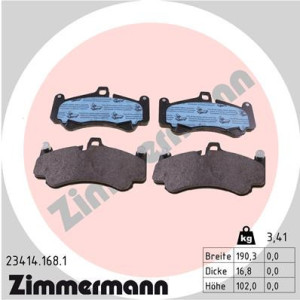 ZIMMERMANN 23414.168.1 Pastiglie freno Anteriore per