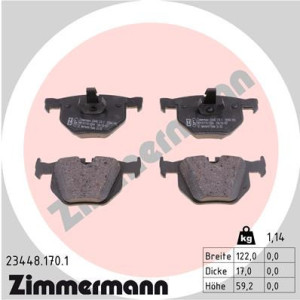 ZIMMERMANN 23448.170.1 Pastillas de freno Trasero para