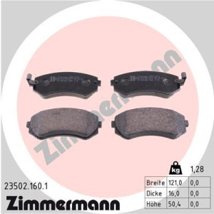 ZIMMERMANN 23502.160.1 Pastillas de freno