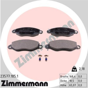 ZIMMERMANN 23577.185.1 Klocki hamulcowe Przód dla