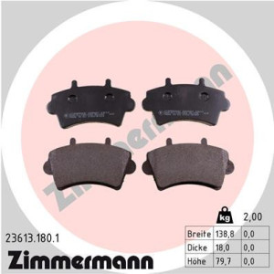 ZIMMERMANN 23613.180.1 Brake Pads Set Front for