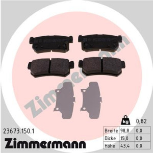 ZIMMERMANN 23673.150.1 Brzdové platničky