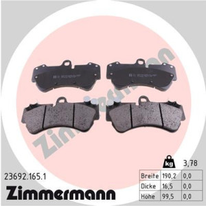ZIMMERMANN 23692.165.1 Pastiglie freno Anteriore per