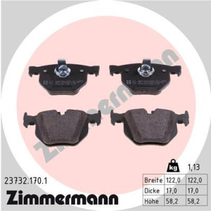 ZIMMERMANN 23732.170.1 Pastillas de freno Delantero para