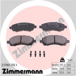 ZIMMERMANN 23780.170.1 Klocki hamulcowe Przód dla