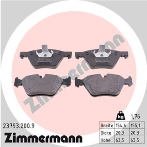 ZIMMERMANN 23793.200.9 Plaquettes de frein Avant pour