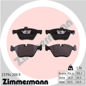 ZIMMERMANN 23794.200.9 Brzdové destičky
