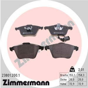 ZIMMERMANN 23801.200.1 Brzdové platničky