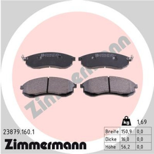 ZIMMERMANN 23879.160.1 Brzdové destičky