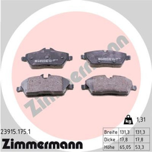 ZIMMERMANN 23915.175.1 Plaquettes de frein