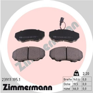 ZIMMERMANN 23917.195.1 Pastiglie freno Anteriore per
