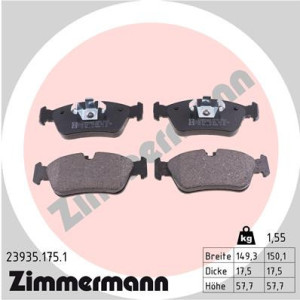 ZIMMERMANN 23935.175.1 Brake Pads Set Front for