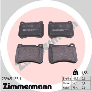 ZIMMERMANN 23945.165.1 Plaquettes de frein Avant pour