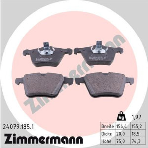 ZIMMERMANN 24079.185.1 Pastiglie freno Anteriore per