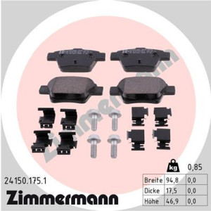 ZIMMERMANN 24150.175.1 Brake Pads Set