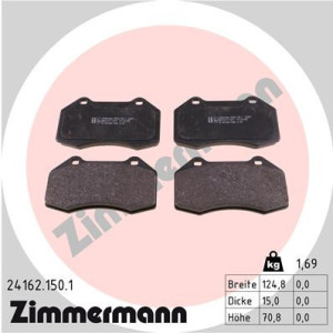 ZIMMERMANN 24162.150.1 Brzdové platničky Predné pre