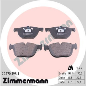 ZIMMERMANN 24170.195.1 Pastiglie freno Anteriore per