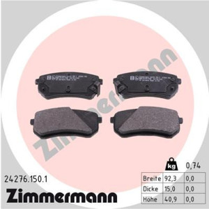ZIMMERMANN 24276.150.1 Plaquettes de frein