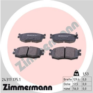 ZIMMERMANN 24317.175.1 Plaquettes de frein