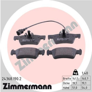 ZIMMERMANN 24368.190.2 Brzdové destičky