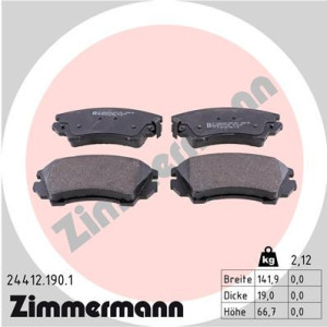 ZIMMERMANN 24412.190.1 Pastillas de freno