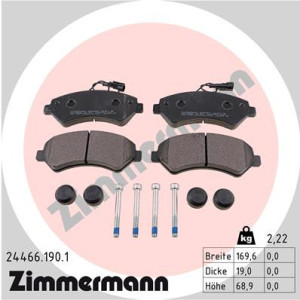 ZIMMERMANN 24466.190.1 Pastillas de freno Delantero para