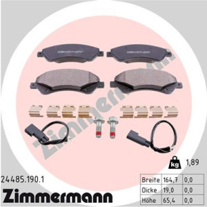 ZIMMERMANN 24485.190.1 Klocki hamulcowe Przód dla