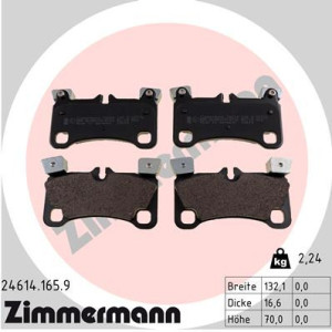 ZIMMERMANN 24614.165.9 Plaquettes de frein Arrière pour