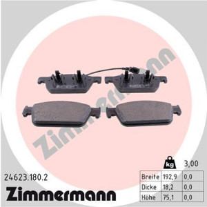 ZIMMERMANN 24623.180.2 Pastiglie freno