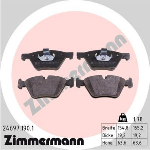 ZIMMERMANN 24697.190.1 Brzdové platničky
