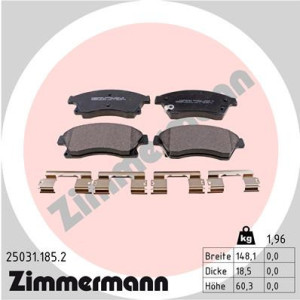 ZIMMERMANN 25031.185.2 Brzdové platničky