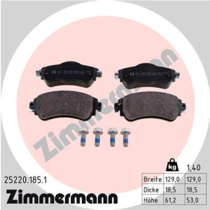 ZIMMERMANN 25220.185.1 Pastiglie freno Anteriore per