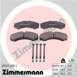 ZIMMERMANN 29121.200.1 Plaquettes de frein Avant pour