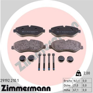 ZIMMERMANN 29192.210.1 Pastiglie freno Anteriore per