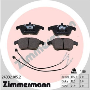 ZIMMERMANN 24332.185.2 Pastiglie freno Anteriore per