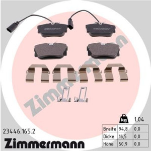 ZIMMERMANN 23446.165.2 Klocki hamulcowe