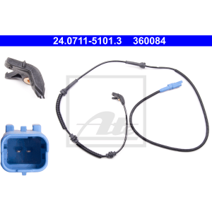 ATE 24.0711-5101.3 ABS Sensor Raddrehzahl Vorne für Citroen C5