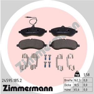 ZIMMERMANN 24595.185.2 Pastillas de freno Delantero para