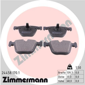 ZIMMERMANN 24458.170.1 Plaquettes de frein Arrière pour