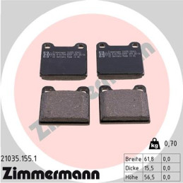 ZIMMERMANN 21035.155.1 Brake Pads