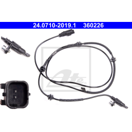 Trasero Sensor de ABS para Citroen C6 Peugeot 407 ATE 24.0710-2019.1