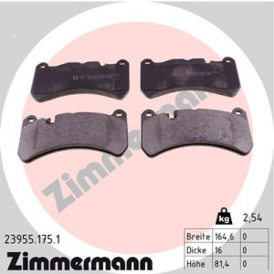 ZIMMERMANN 23955.175.1 Plaquettes de frein Avant pour