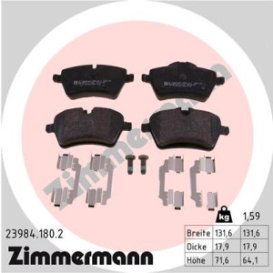 ZIMMERMANN 23984.180.2 Klocki hamulcowe