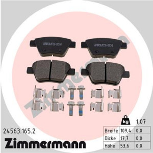 ZIMMERMANN 24563.165.2 Brzdové platničky
