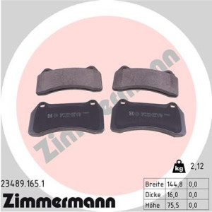 ZIMMERMANN 23489.165.1 Brake Pads Set Front for