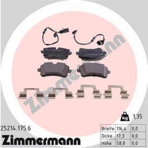 ZIMMERMANN 25214.175.6 Plaquettes de frein Arrière pour