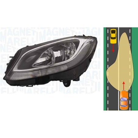 Hauptscheinwerfer Links Mercedes C-Klasse W205 S205 C205 (2014-2018) MAGNETI MARELLI 710301284203