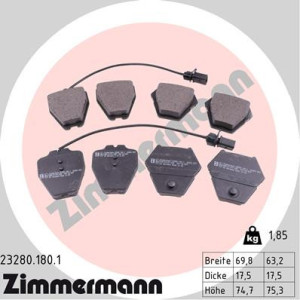 ZIMMERMANN 23280.180.1 Brake Pad Set