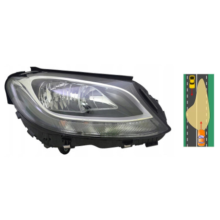 Faro Delantero Derecho Mercedes Clase C W205 S205 C205 (2014-2018) TYC 20-15011-06-2